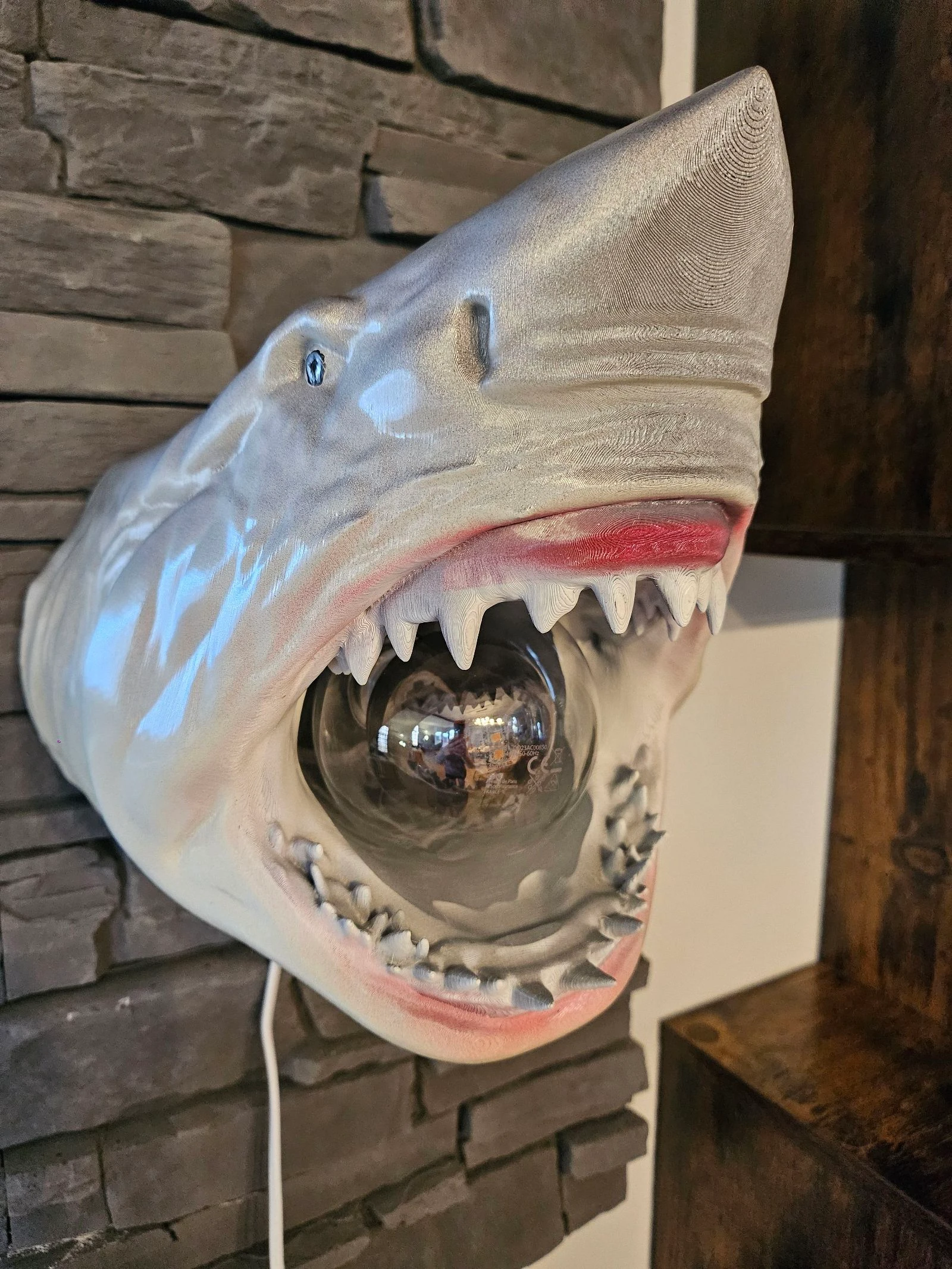 Lampe grand Requin blanc – photo 2